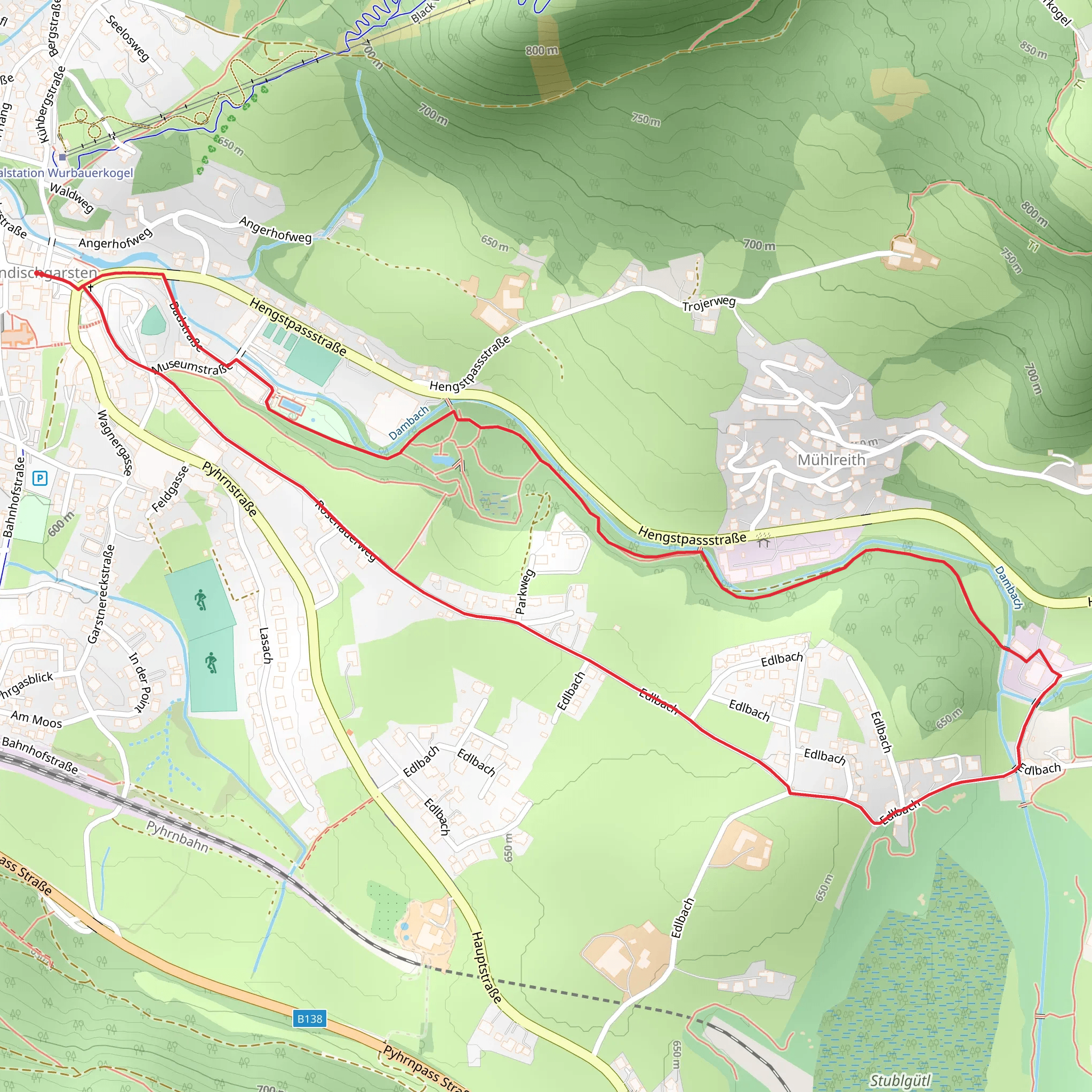 Dörfl - Spa Gardens Geological Nature Trail mobile static map