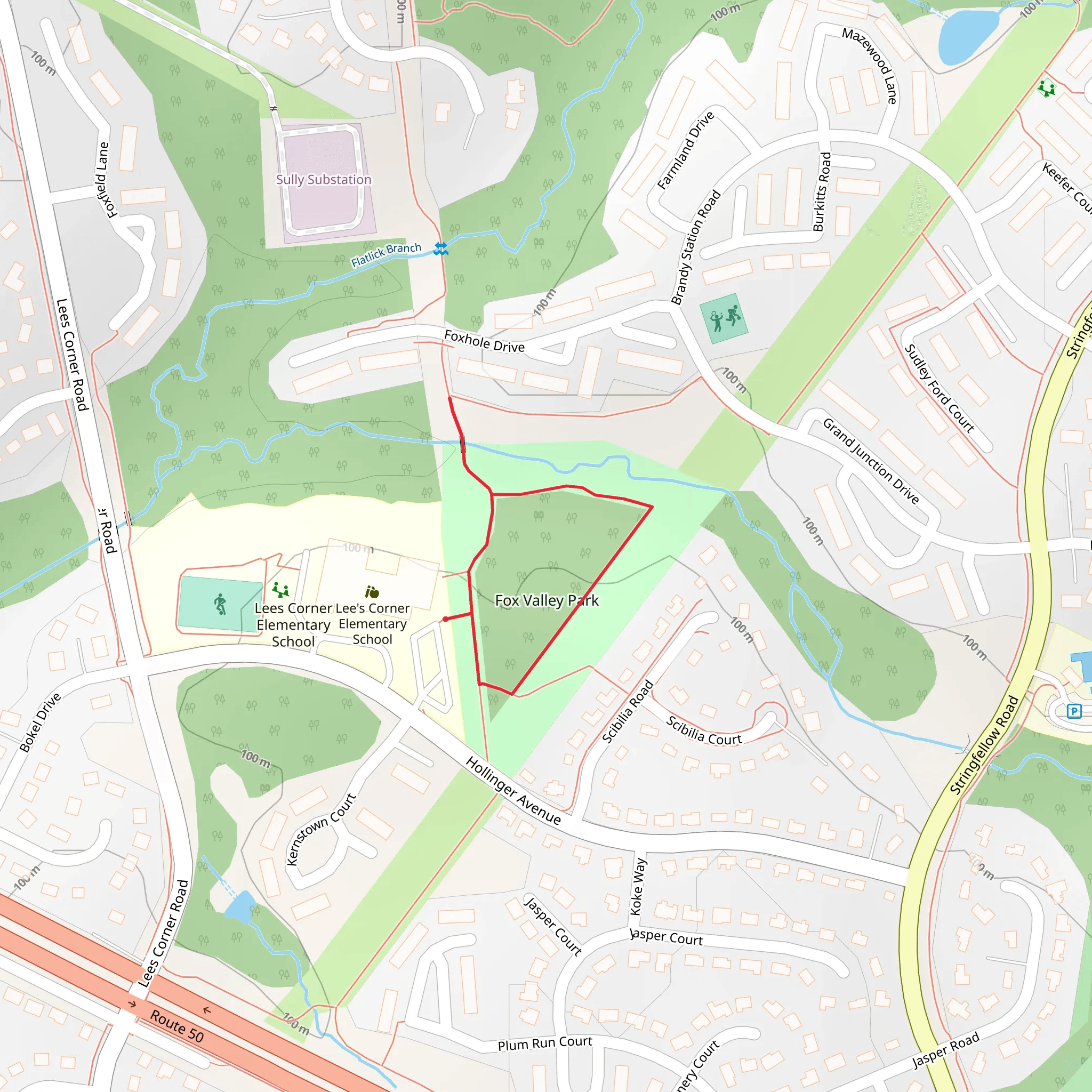 Fox Valley Park Loop mobile static map