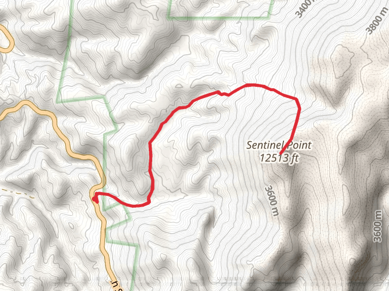 Sentinel Point via Horsetheif Park Trail Out and Back