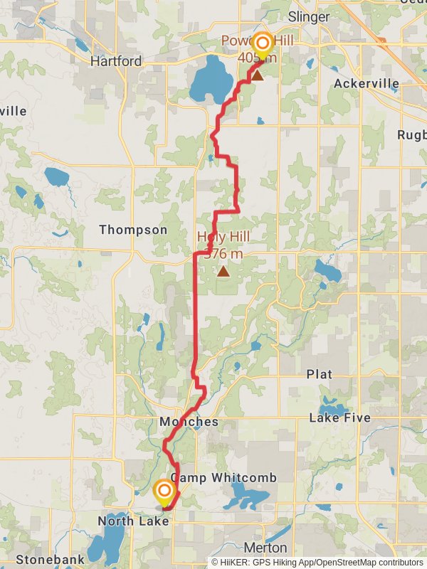 Pike Lake via Ice Age Trail