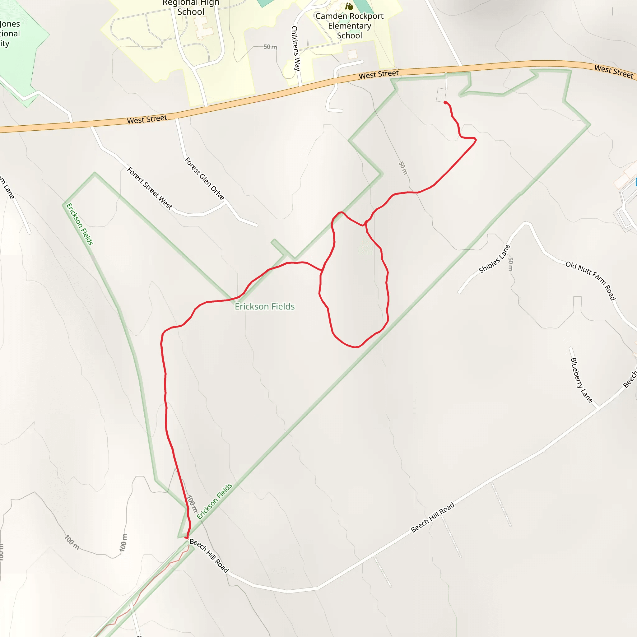 West Street Loop mobile static map
