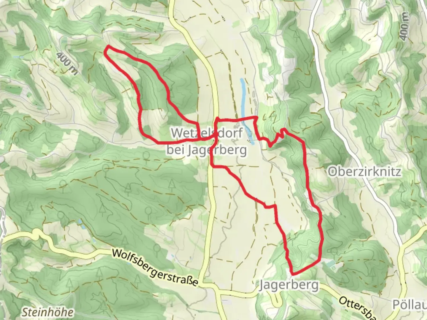 An image depicting the trail Notburgaweg and its surrounding area.