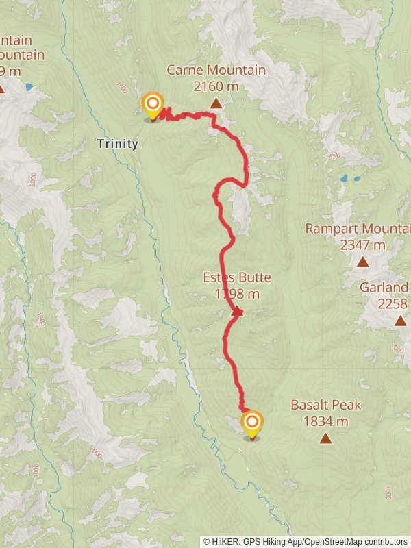 Old Gib Trail mobile static map