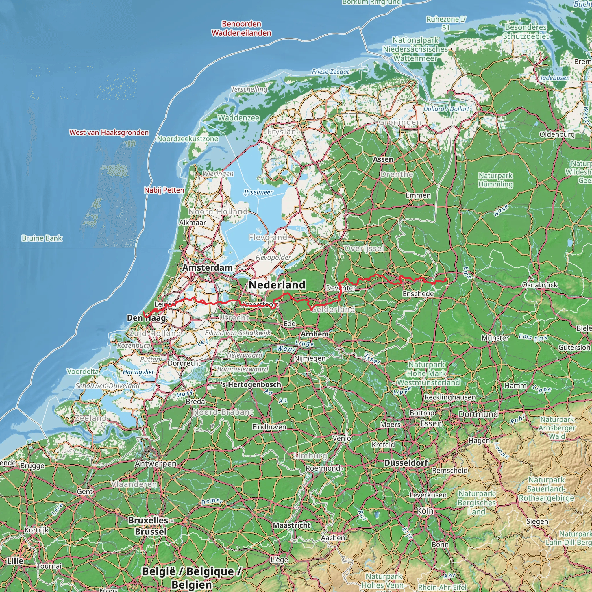 Marskramerpad mobile static map