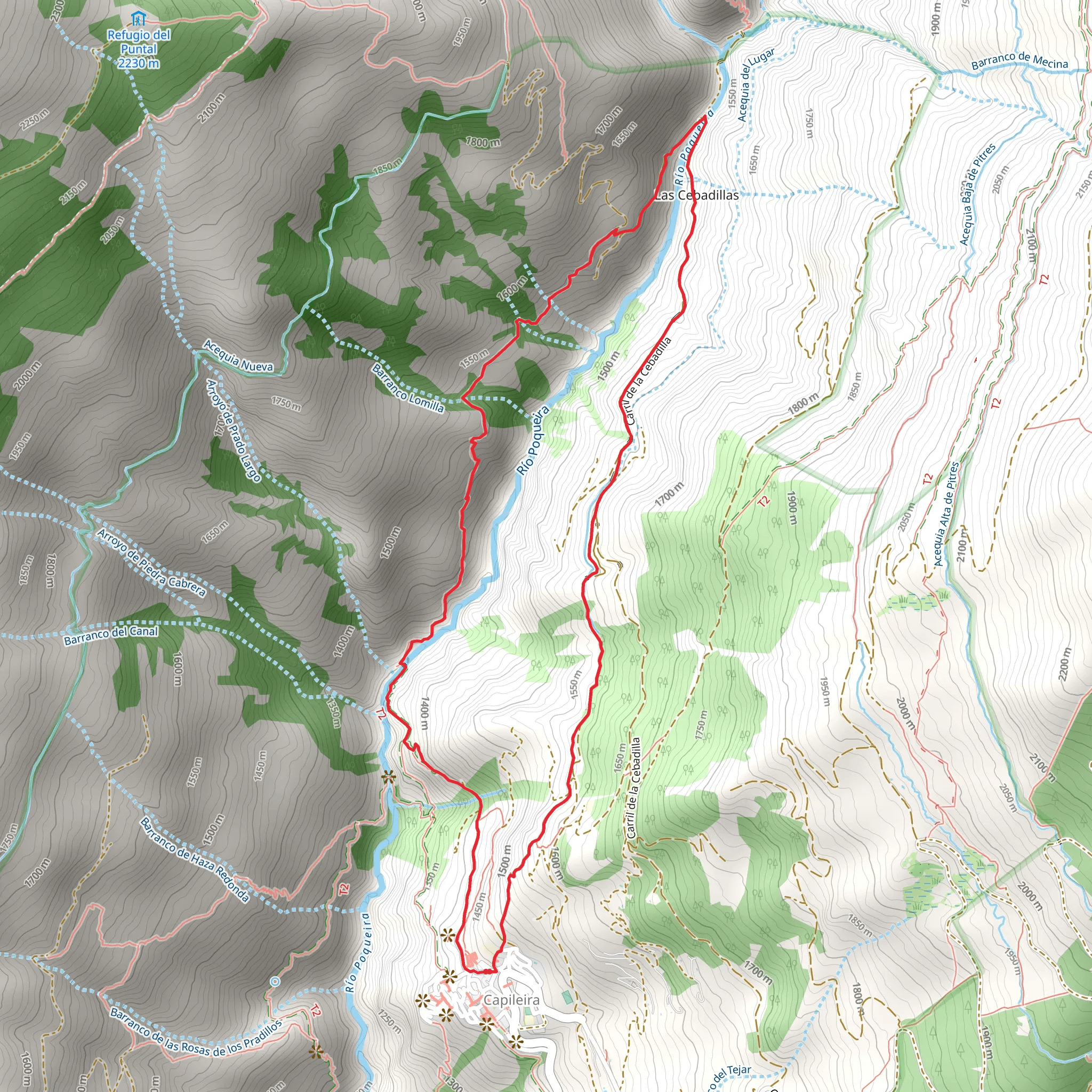 La Cebadilla PR A 69 mobile static map
