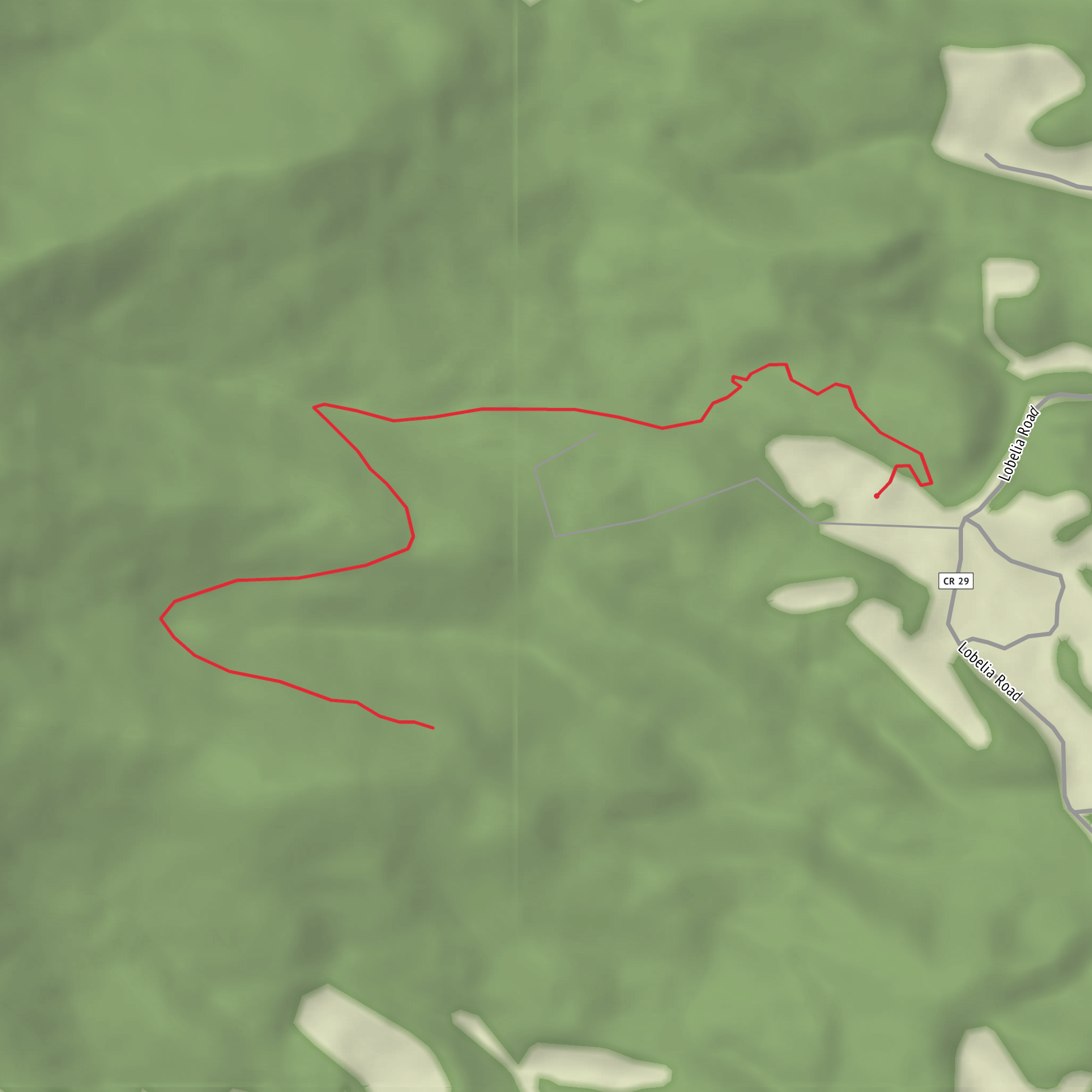 Fernwood Ridge Trail mobile static map