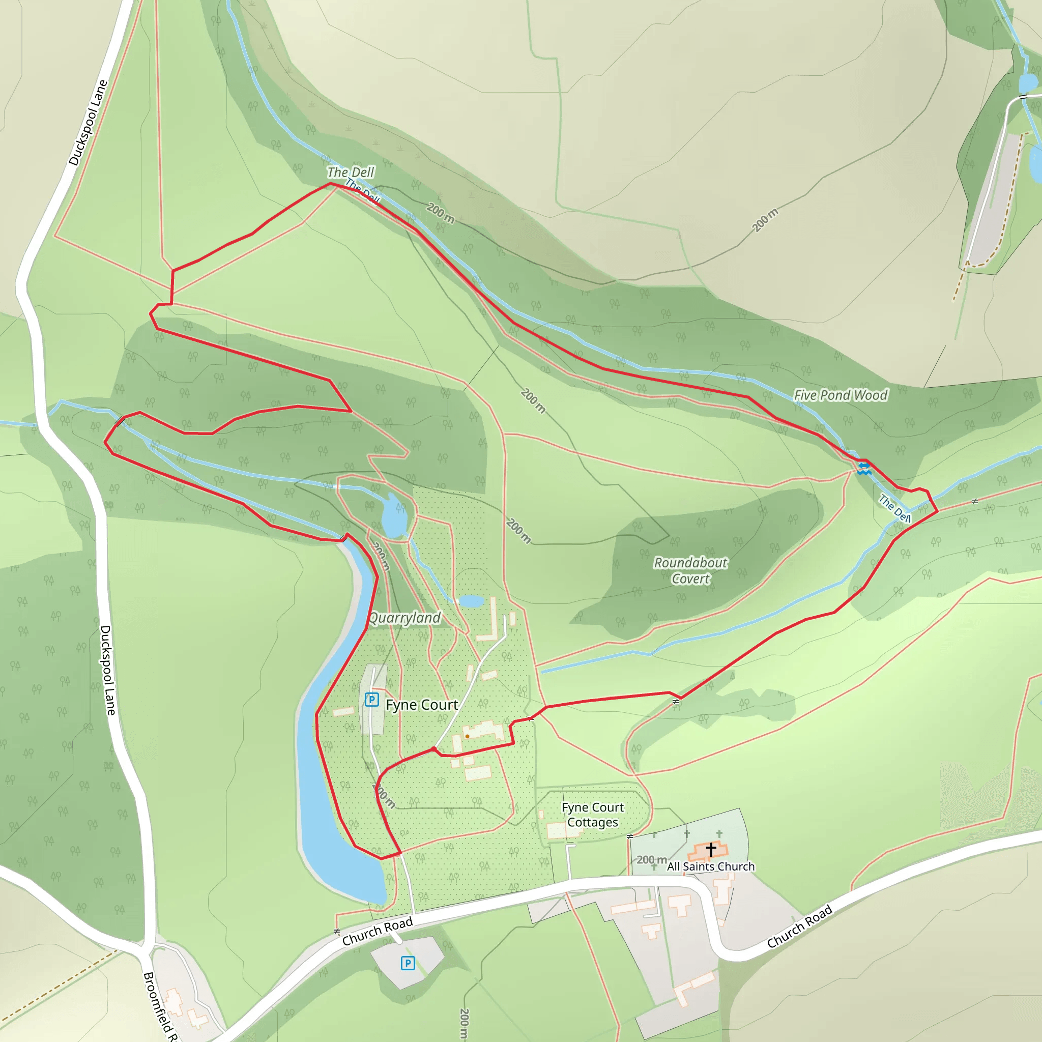Fyne Court Loop - Broomfield mobile static map