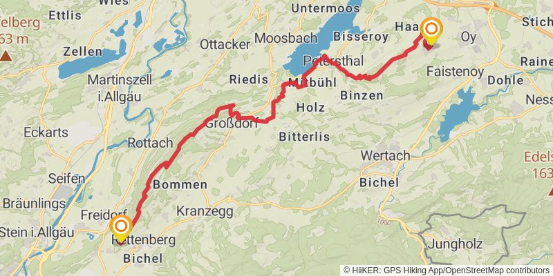 Wasserläufer - Route stage 16 Map