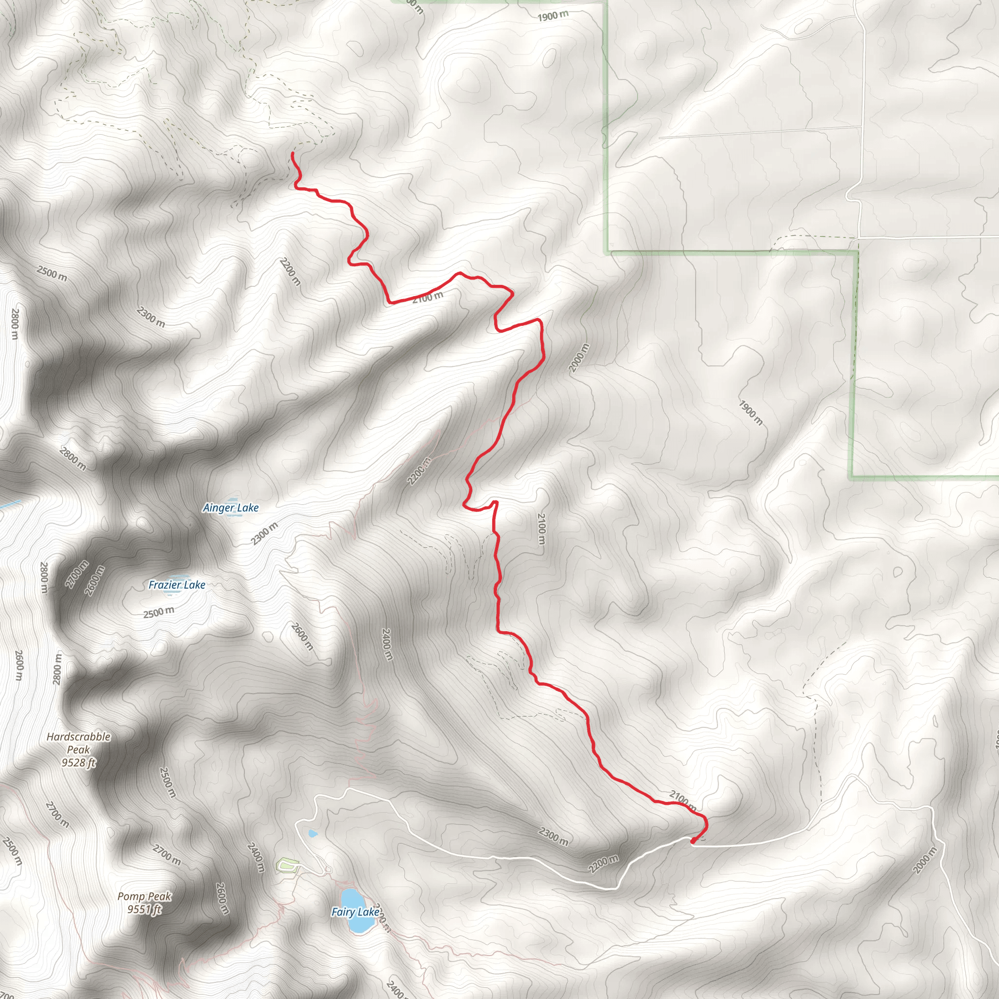 Carrol Creek Trail mobile static map