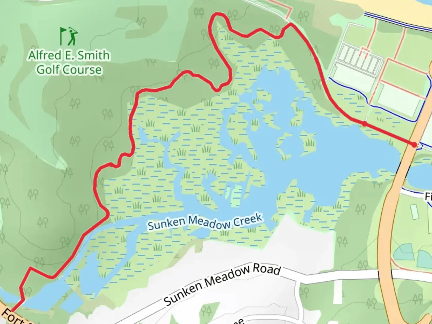 An image depicting the trail Wetland Trail and its surrounding area.