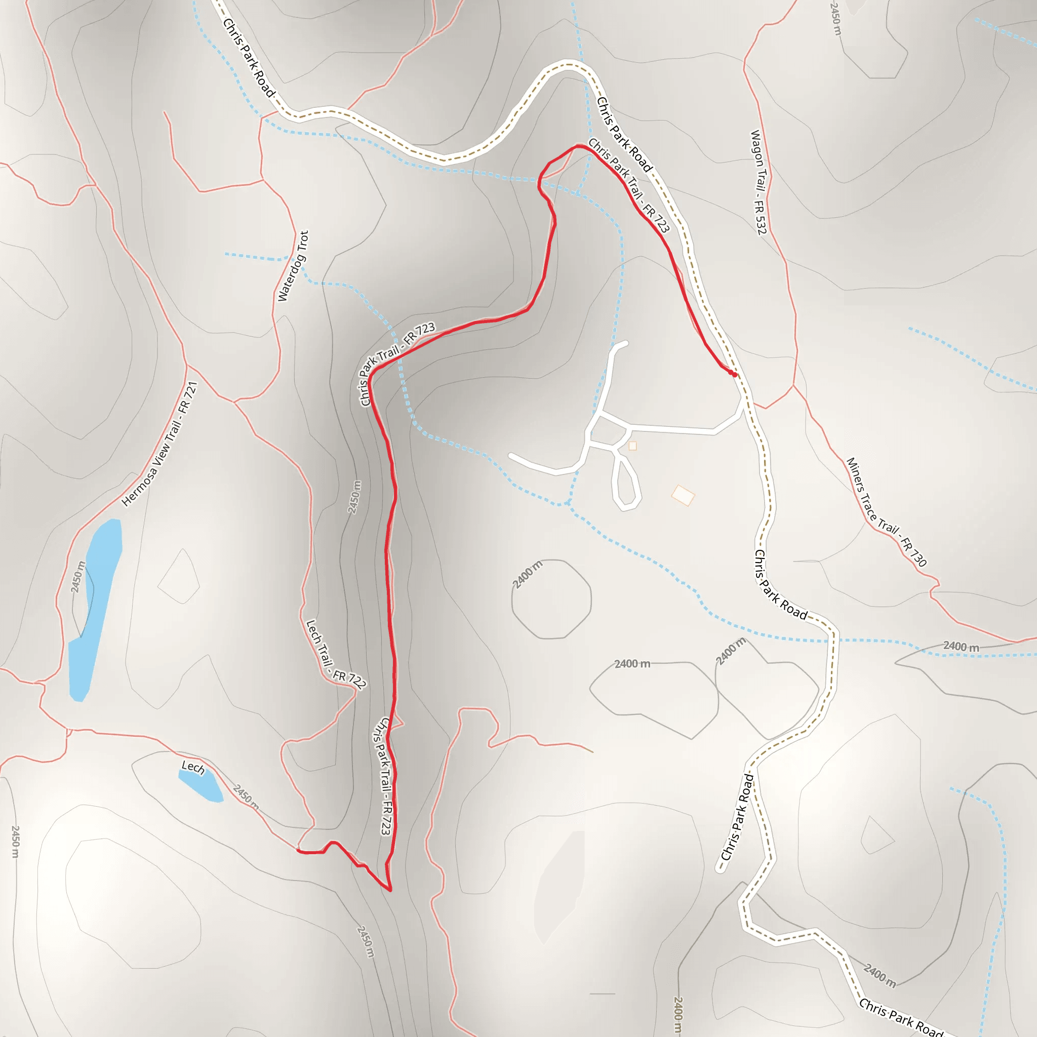 Chris Park Trail mobile static map