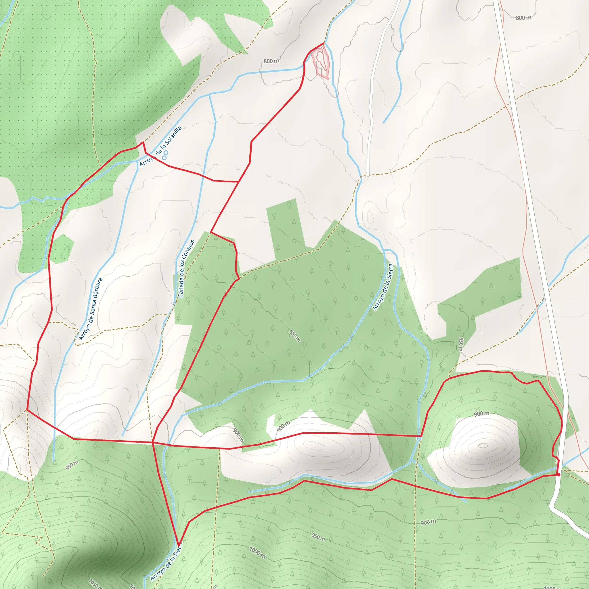 The Milestones of Orgaz PR TO 18 mobile static map