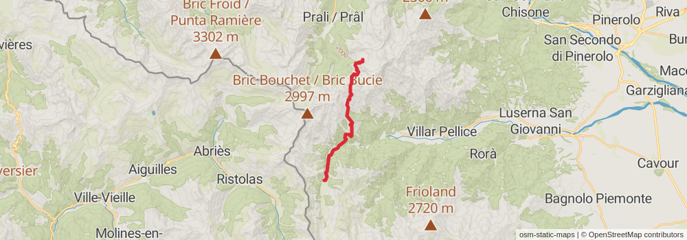 Sentiero Italia - Alps Section stage 160 Map