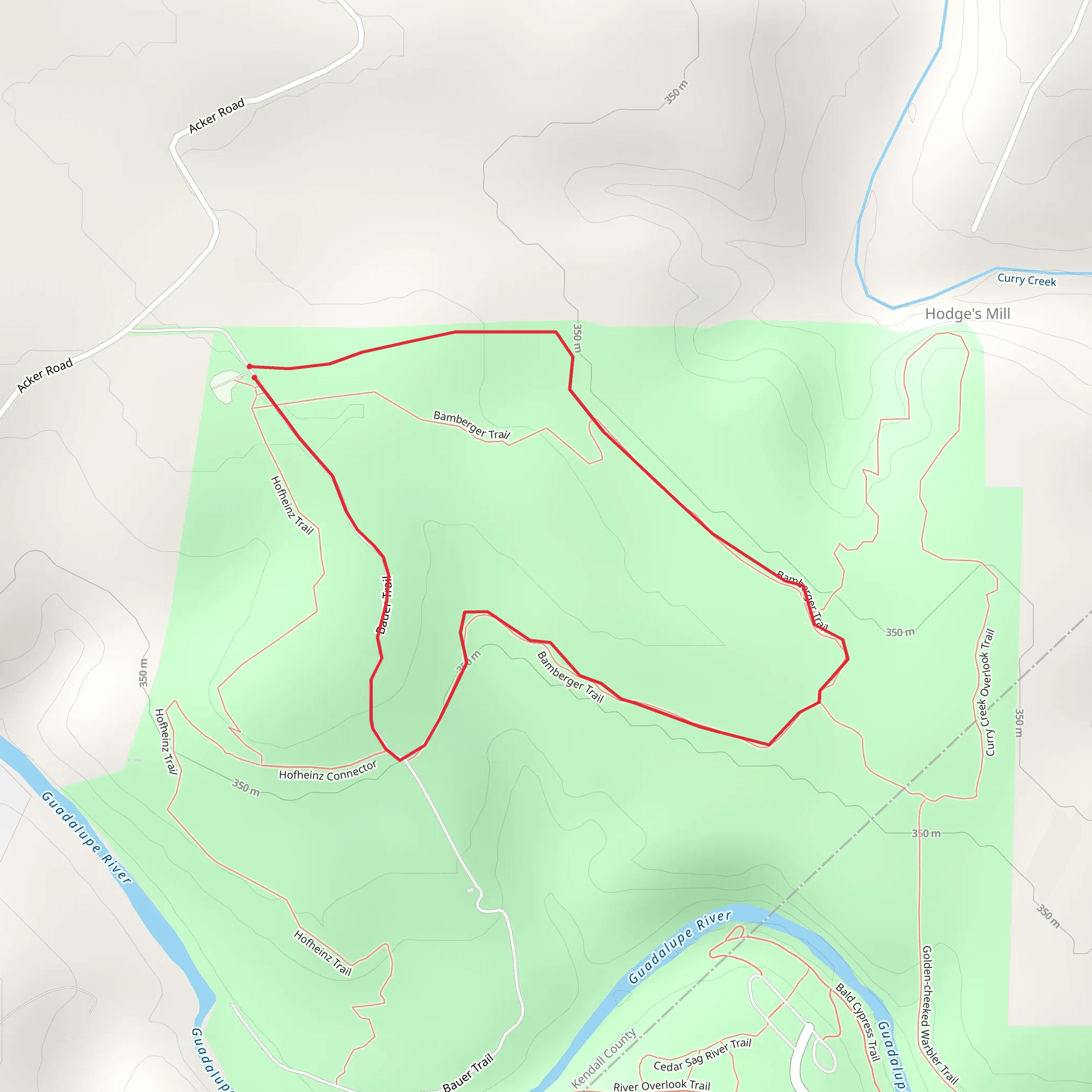Samberger Trail mobile static map