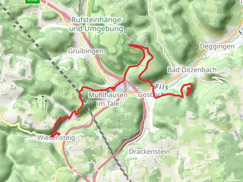 Hiltenburg to Wiesensteig Walk