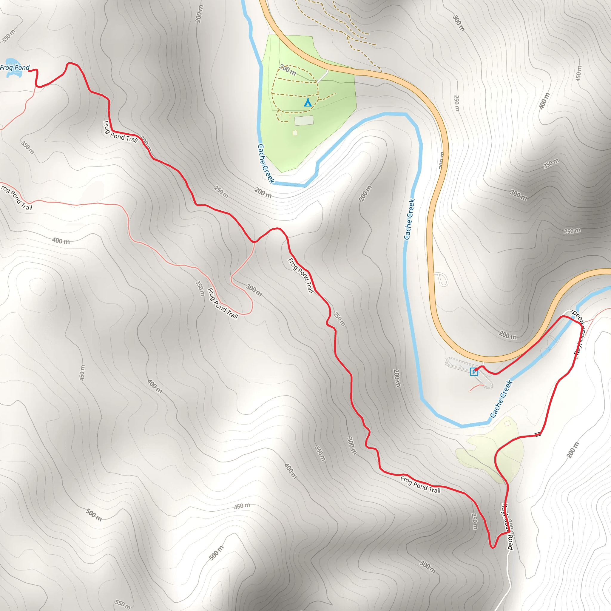 Frog Pond Trail mobile static map