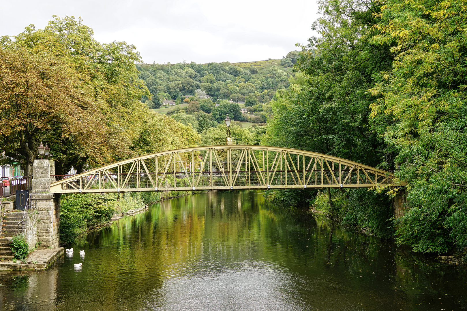 An image depicting the trail Hartington Walking Route and its surrounding area.