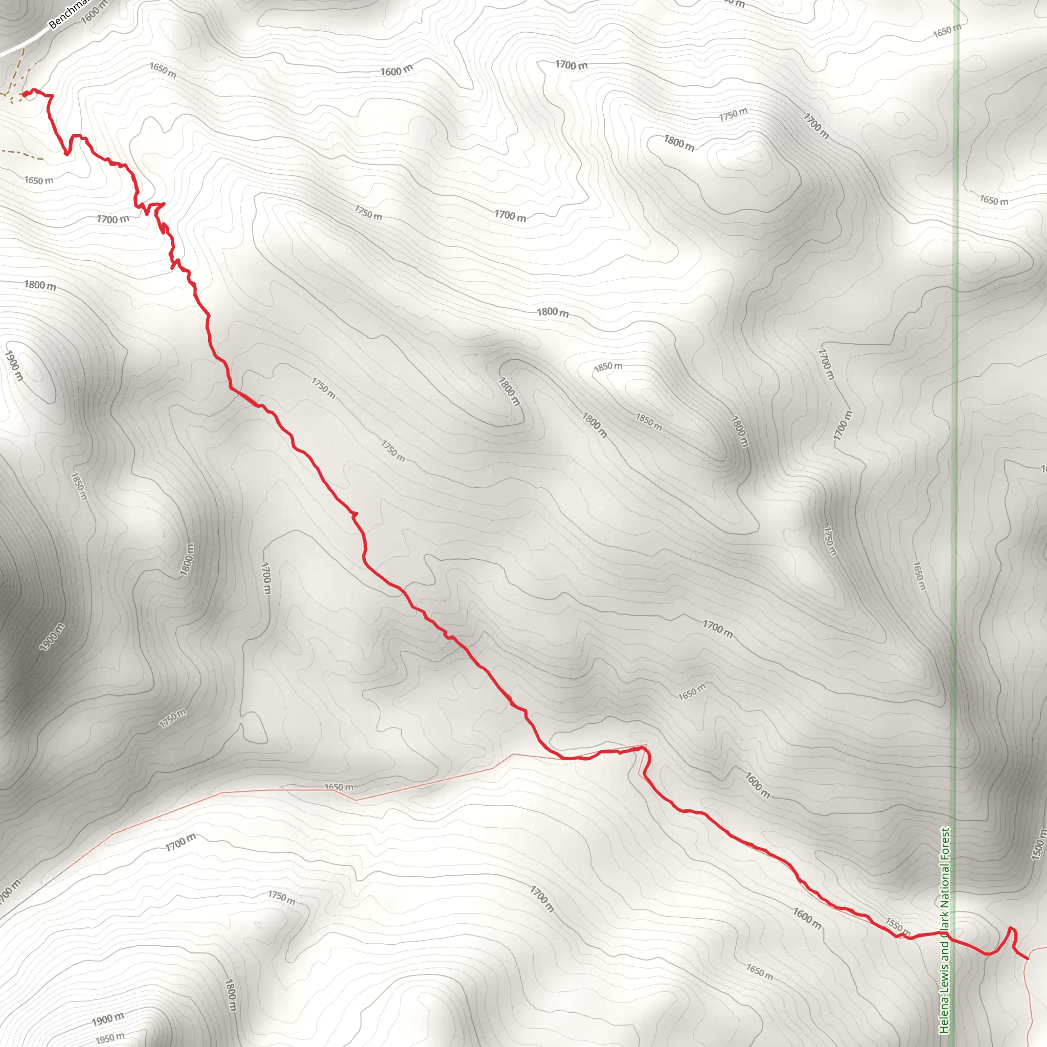 Petty - Ford Creek Trail mobile static map