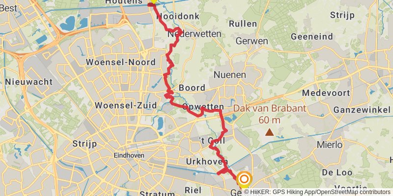 Brabants Vennenpad stage 4 Map