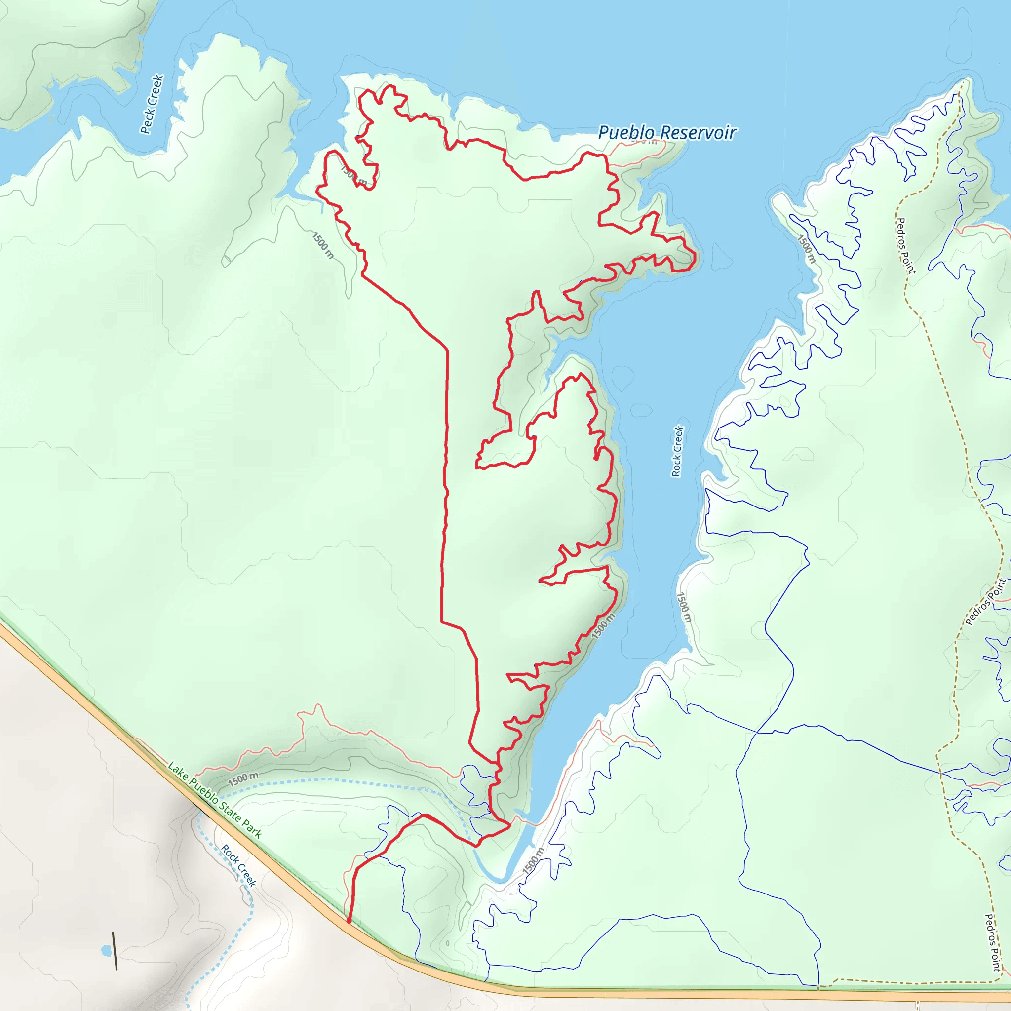 Rock Creek and Voodoo Loop mobile static map