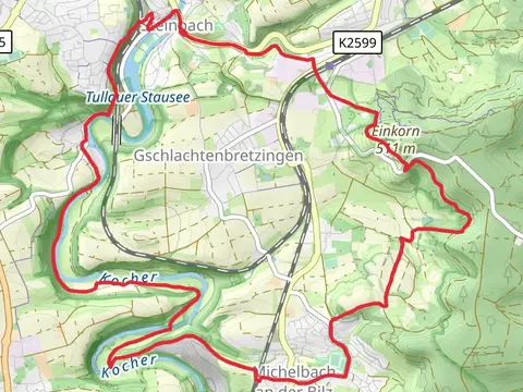 Steinbach and Michelbach Loop via Kocher and Grobcomburg