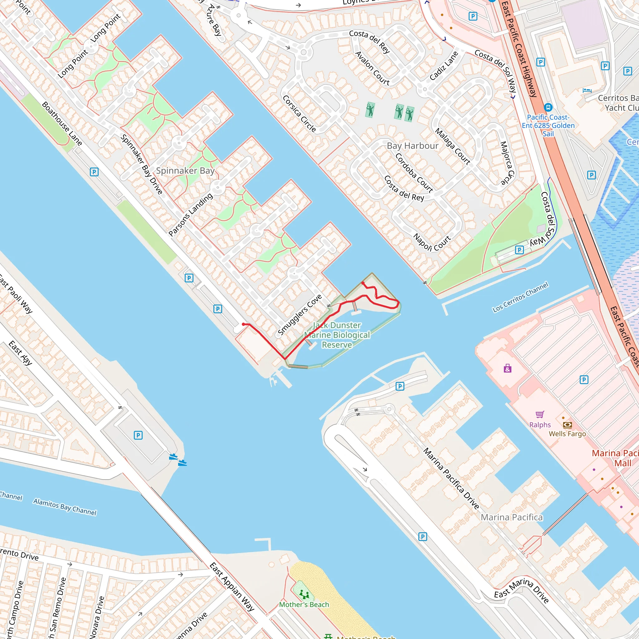 Boathouse Lane mobile static map