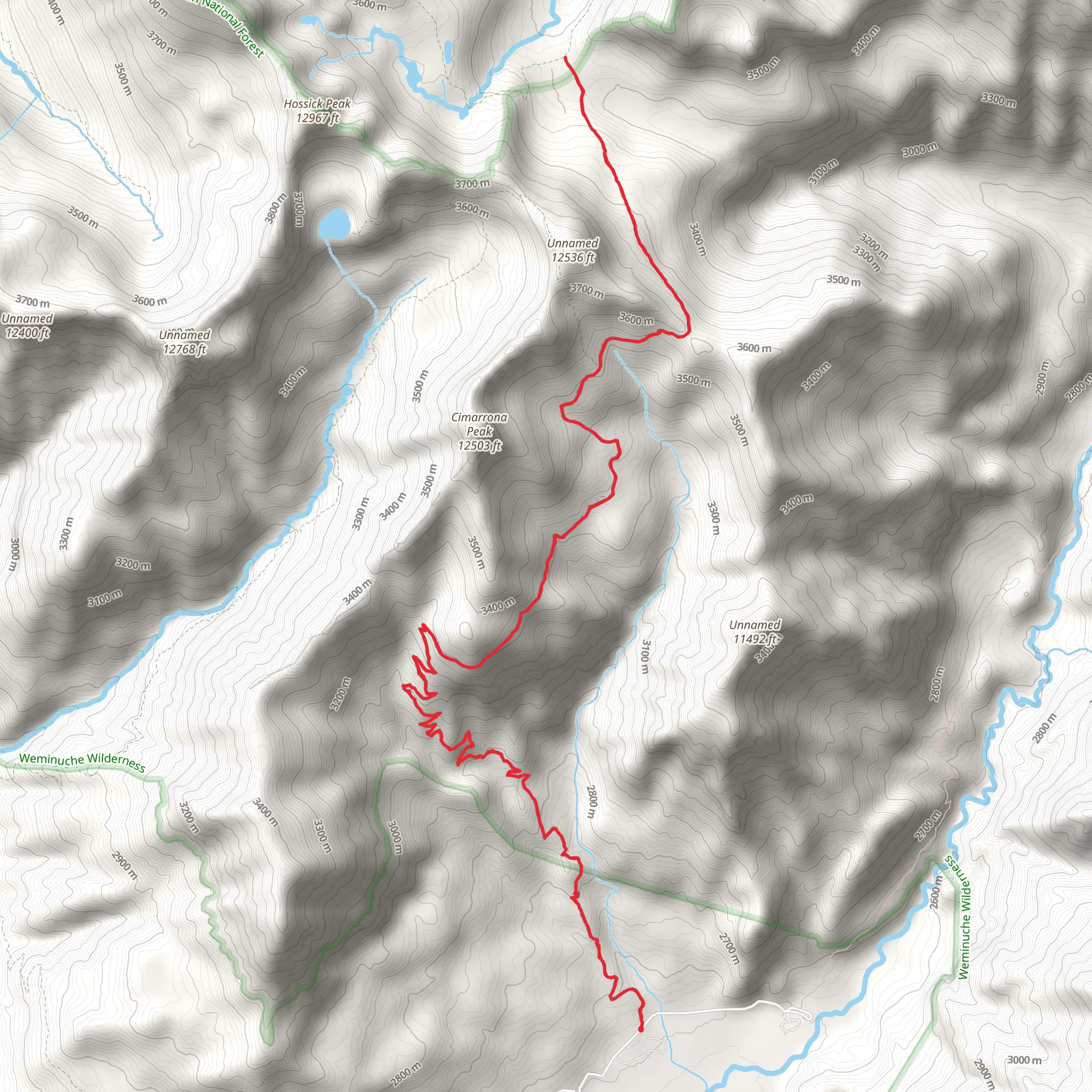 Cimarrona Trail mobile static map