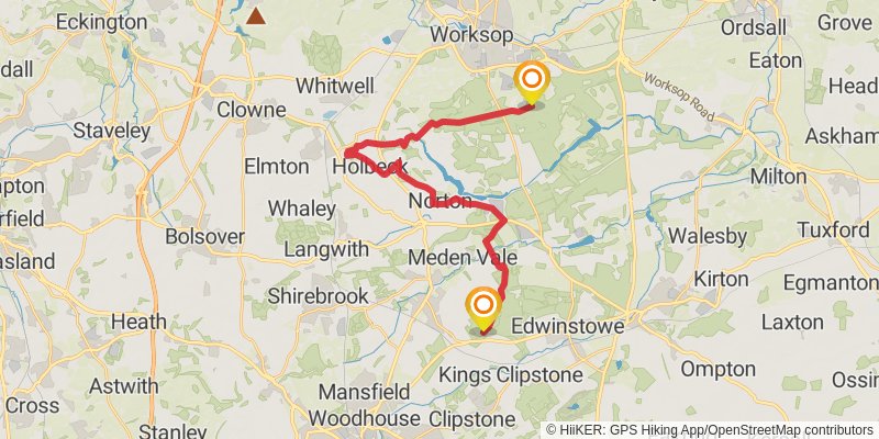 Robin Hood Way stage 7 Map