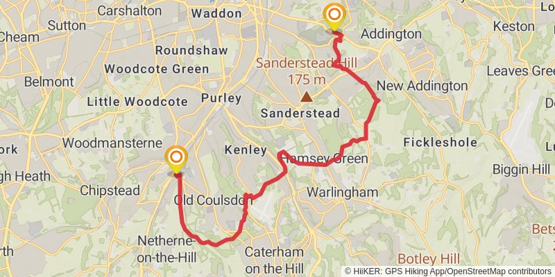London Loop Trail stage 3 Map