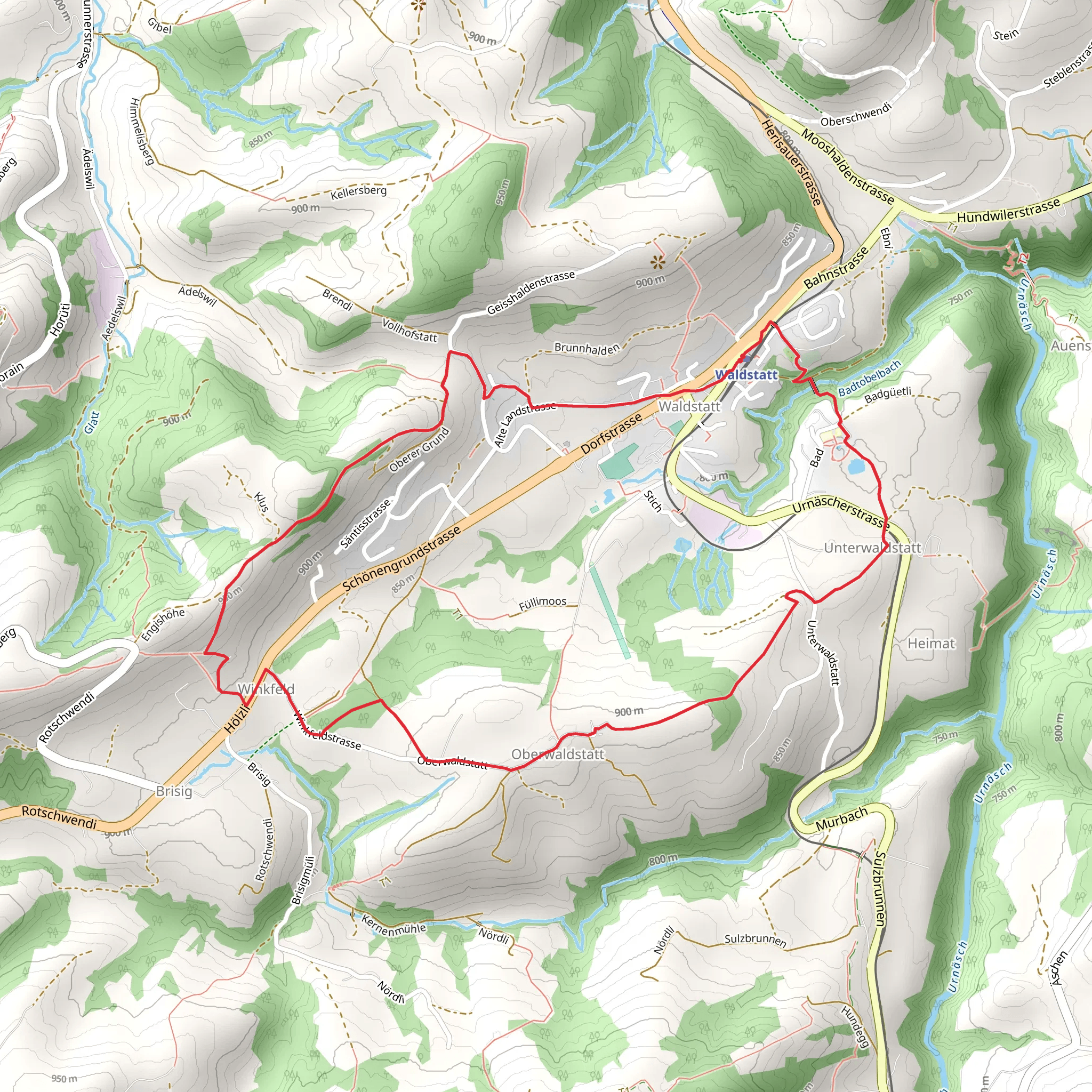 Holzweg - Wood Trail mobile static map