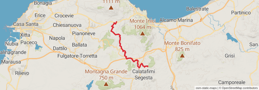 Sentiero Italia - Sicily Section stage 35 Map