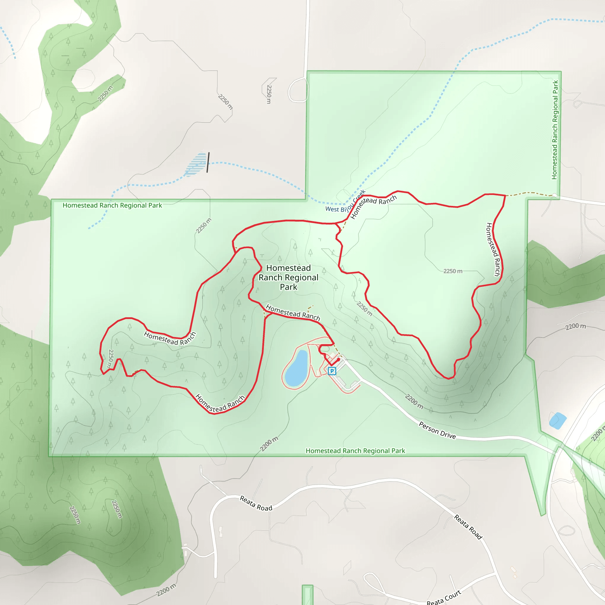 Homestead Ranch Loop mobile static map