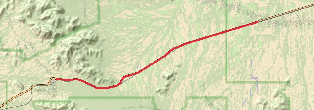 American Perimeter Trail - Southwest Primary stage 17 Map