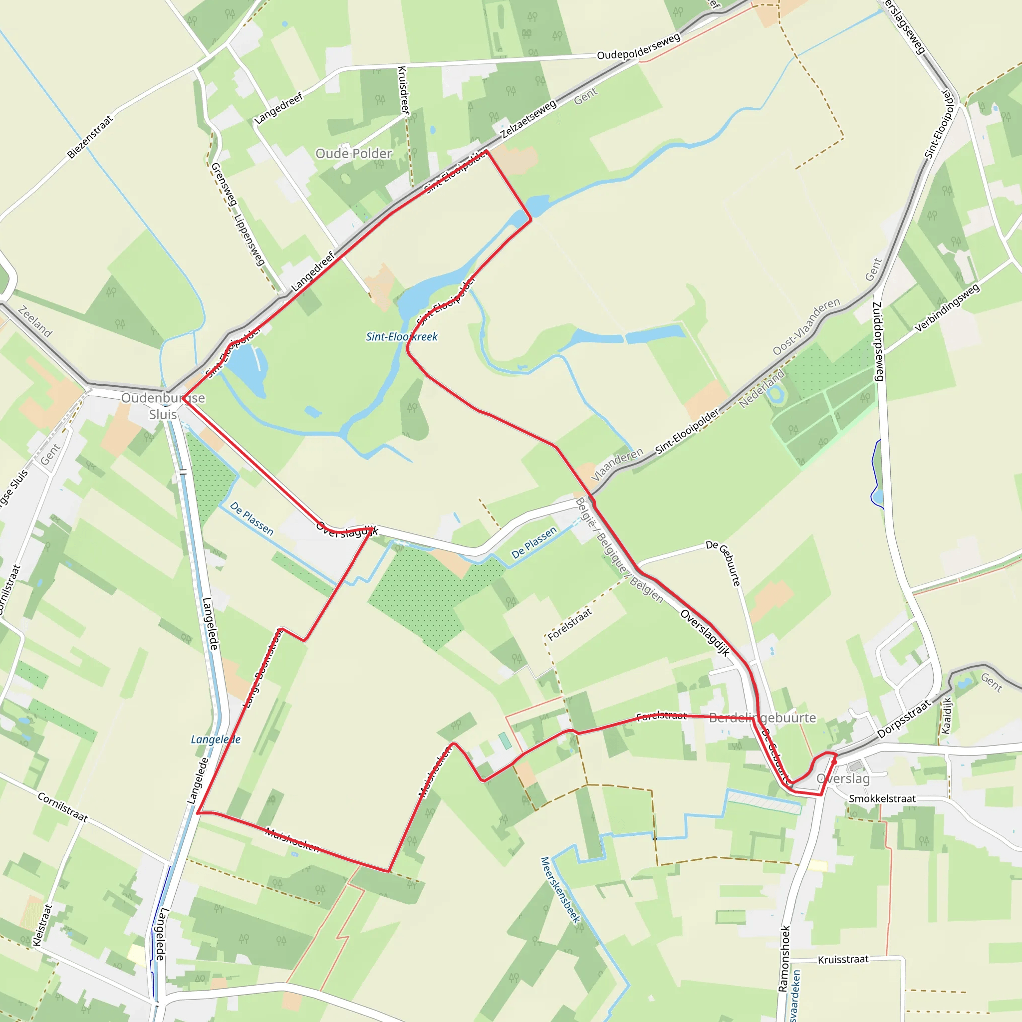 Grenspad Loop mobile static map