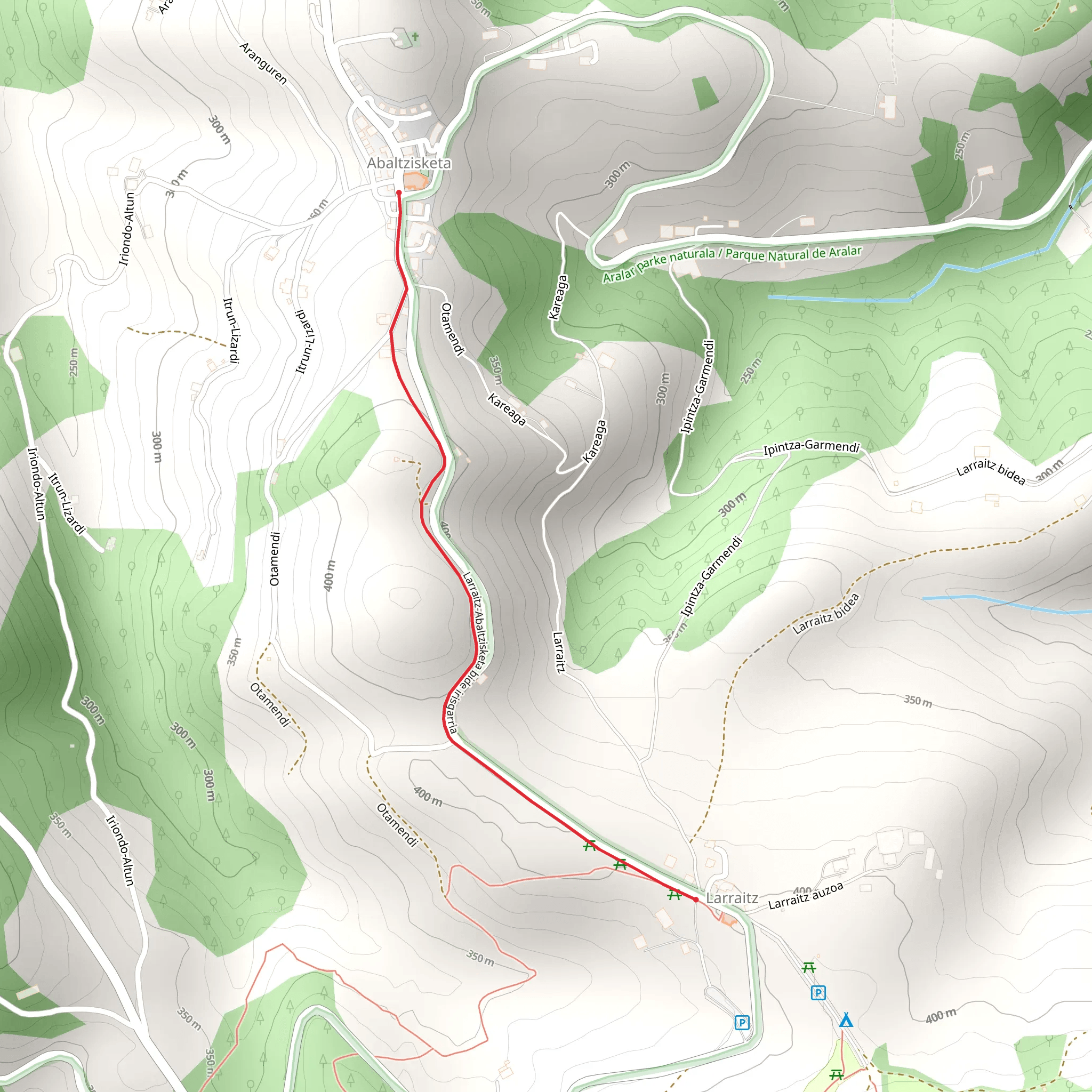 Larraitz Accessible Path SL GI 2001 mobile static map