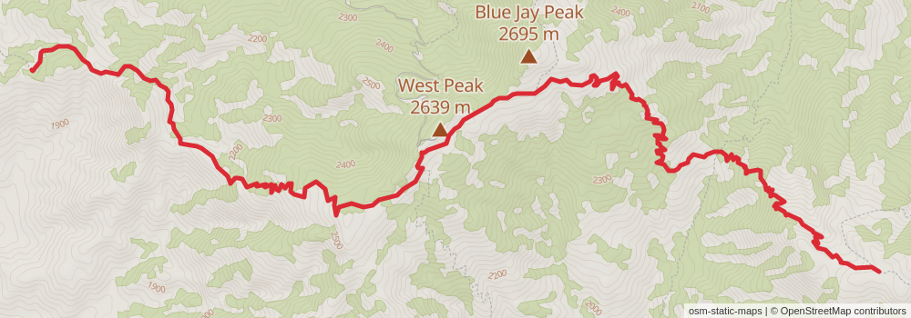Grand Enchantment Trail stage 19 Map