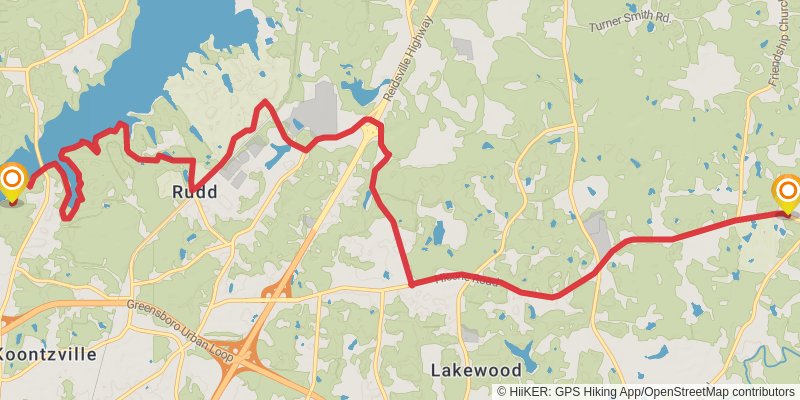 Mountains-to-Sea Trail stage 48 Map