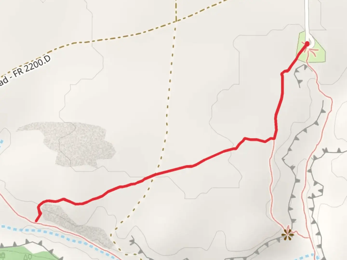 An image depicting the trail Mesa Trail and its surrounding area.