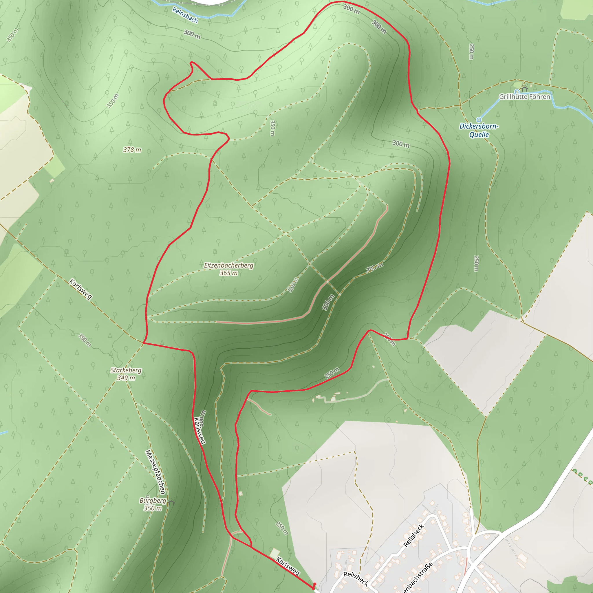 Eitzenbacherberg Loop mobile static map