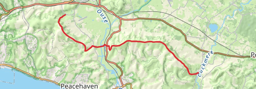 South Downs Way 12-Day Gentle Tour (Hillwalk Tours) stage 9 Map