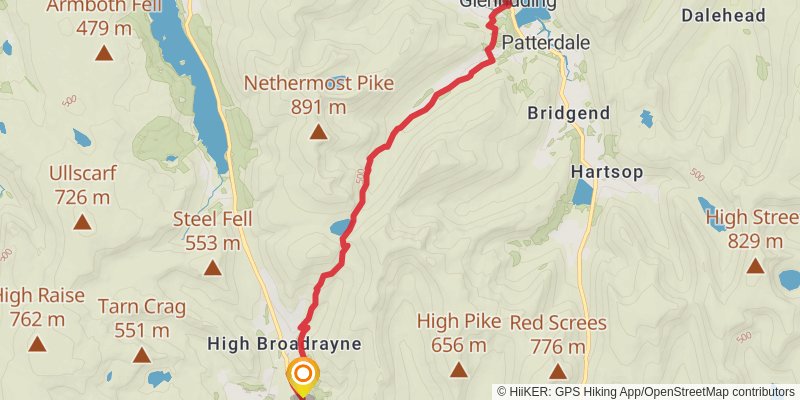 Lakeland Loop from Ambleside stage 7 Map