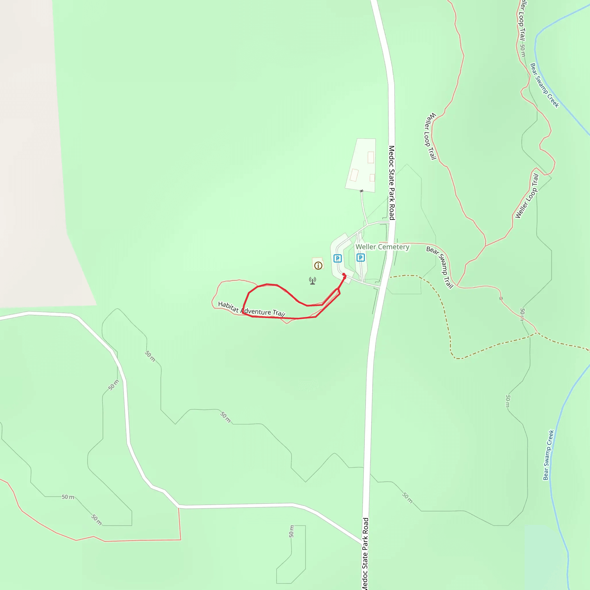 Habitat Adventure Loop Trail mobile static map