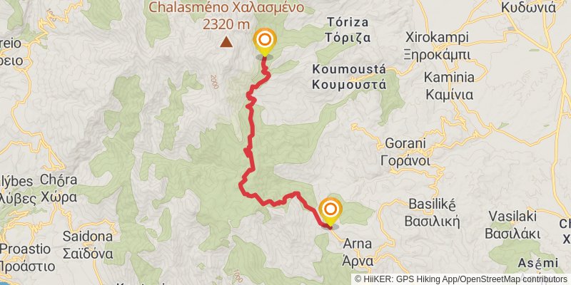 E4 - Peloponnes stage 14 Map