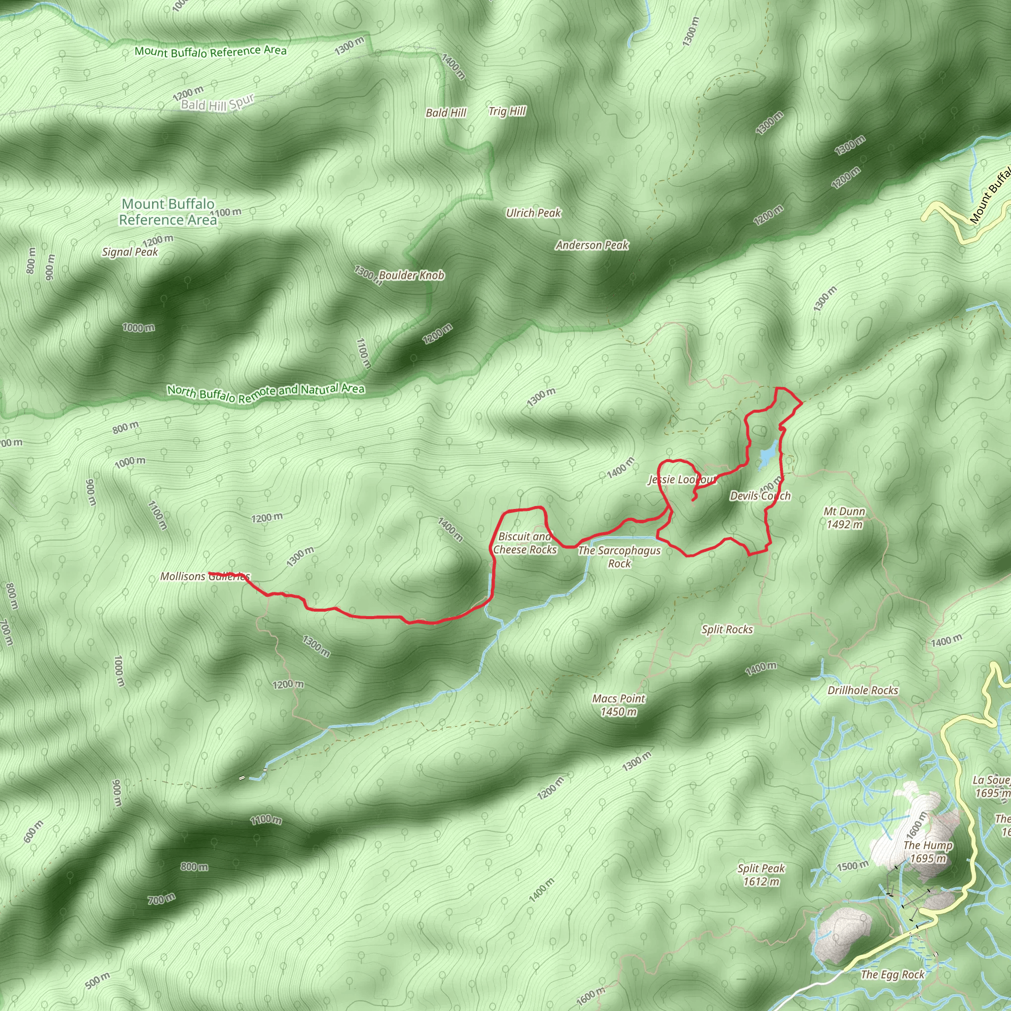 Mollisons Galleries Trail mobile static map