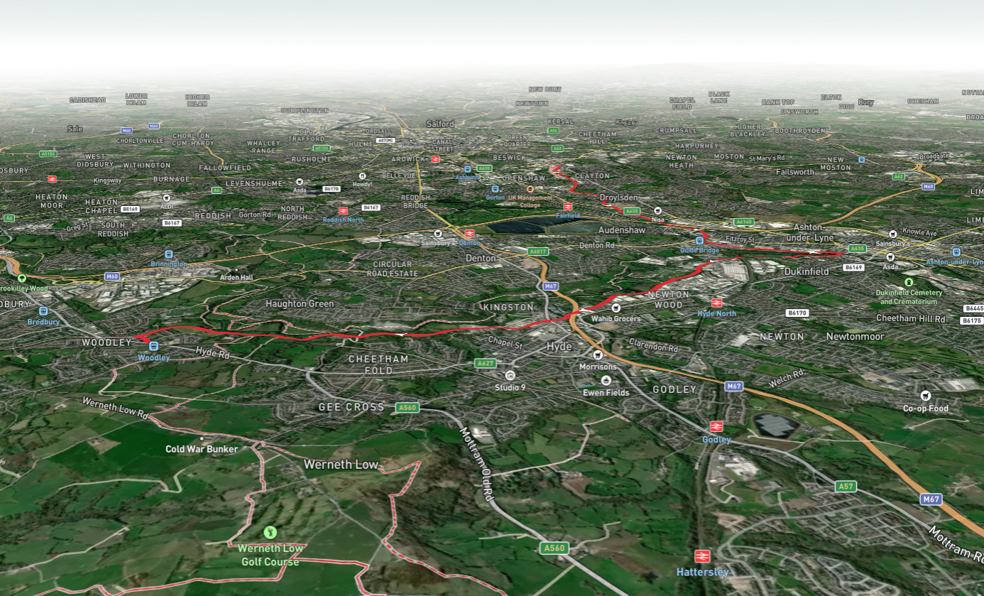 Etihad Stadium to Woodley Walk