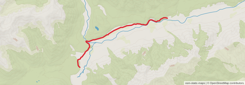 Te Araroa Trail stage 124 Map