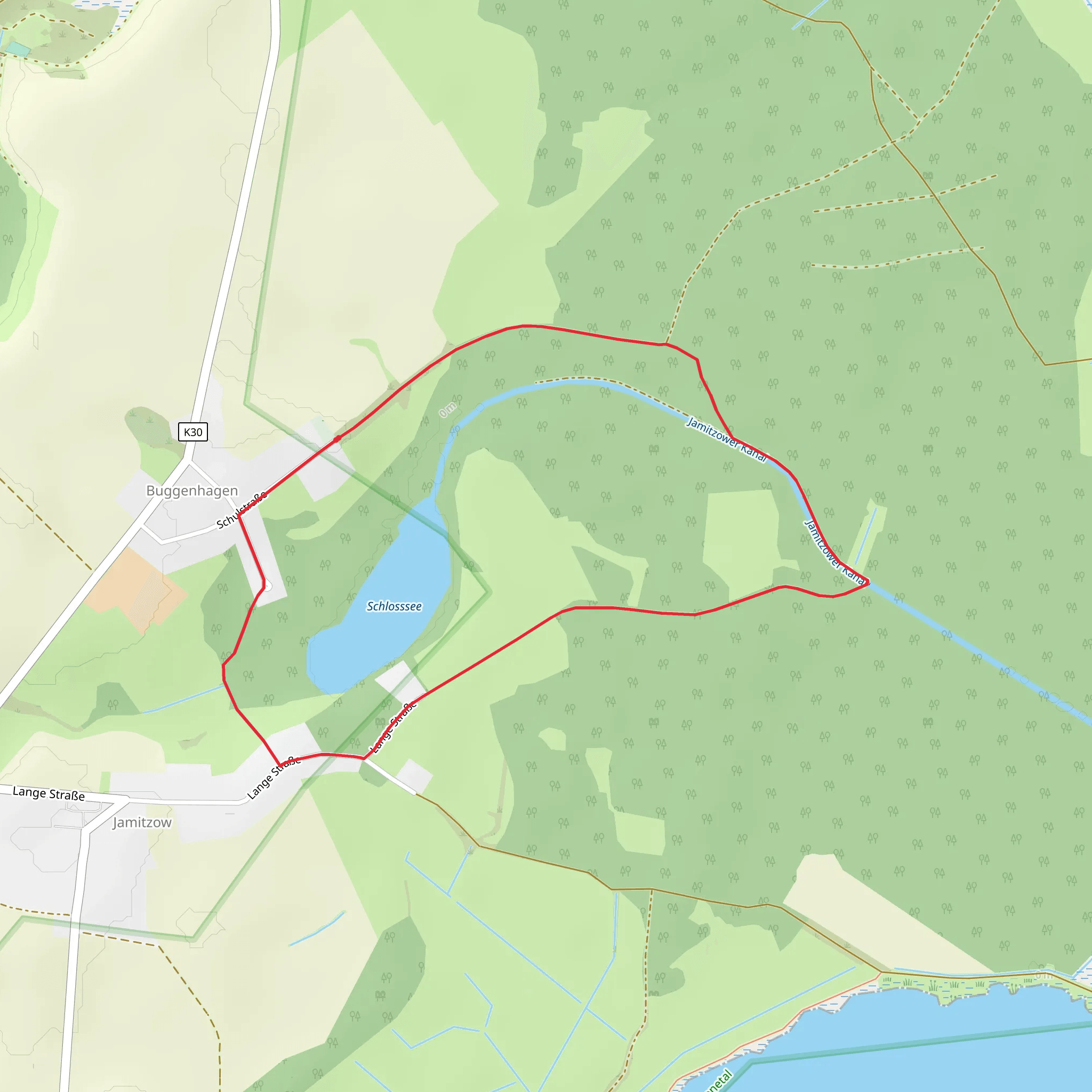 Schlosssee Loop mobile static map