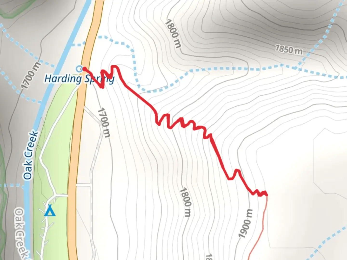 An image depicting the trail Cookstove Trailhead and its surrounding area.