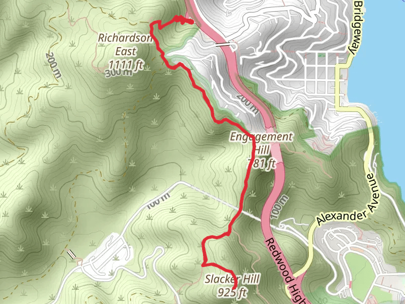 Slacker Hill and Engagement Hill via SCA Trail