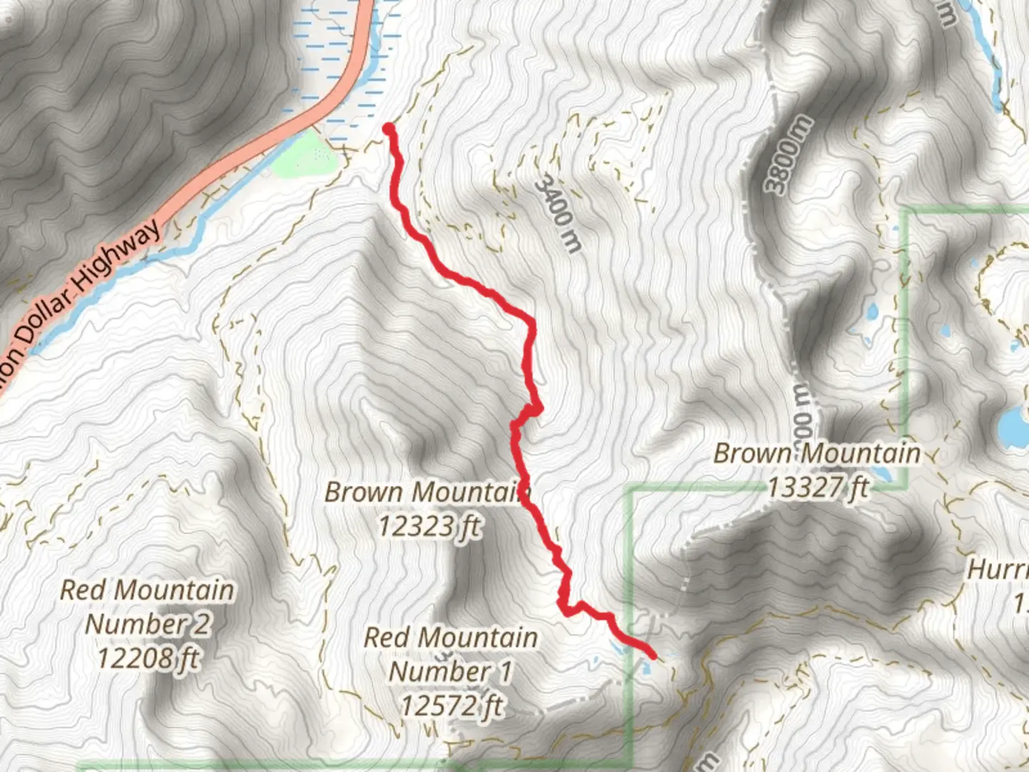 An image depicting the trail Gray Copper Gulch via Grey Copper Trail and its surrounding area.